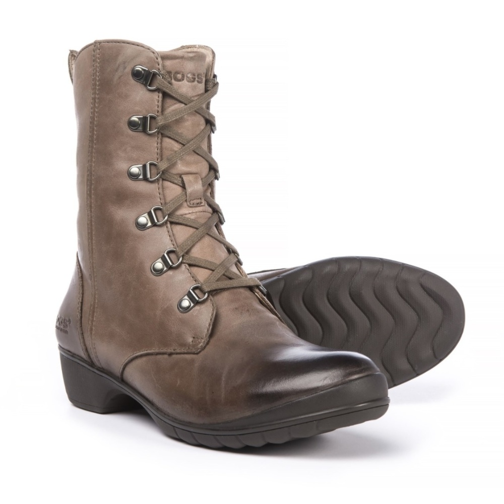 Bogs waterproof leather lace-up